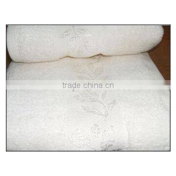 White Color Bamboo Towels