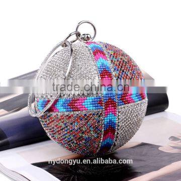 colorful silver contrast 2017 clutch bag / rhinostone purse d Evening handbag Gorgeous Bridal Wedding Purse Party bag Handbag