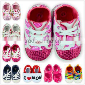 Soft bottom bling sneakers baby soft sole shoes sequin M5111311