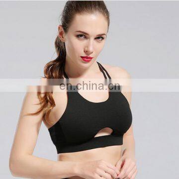 2017 92% Polyester 8%Spandex Fabric Fashion Bra With One Big Hole photo-3