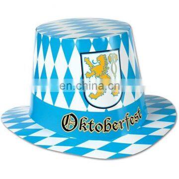 Lovely blue and white oktoberfest hats hot sale custom beer hat OH2223