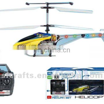 Fashion 37cm 3.5ch alloy series rc helicopter with gyro