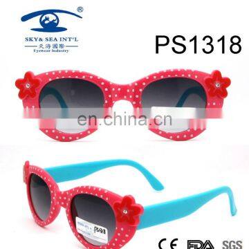 2017 point pattern cute wholesale PC kid sunglasses