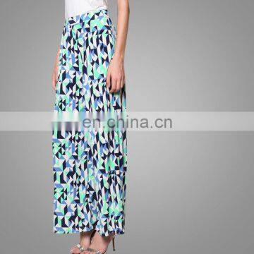New Pants High Waisted Wide Leg Pants Islamic Women Loose Palazzo Bottom Pants Muslim Wear Women Floral Printed Trousers photo-2