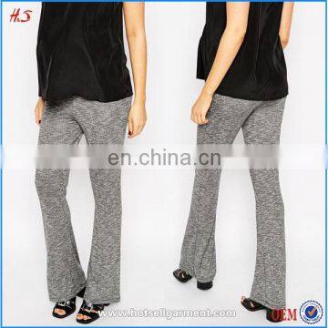 2016 wholesale plus size maternity textured flare sport yoga pants