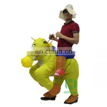 HI CE New inflatable costume lyjenny inflatable horse adult animal mascot costume horse riding clothes for party parade PVC