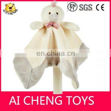 2015 High quality plush toy baby blanket with plush duck