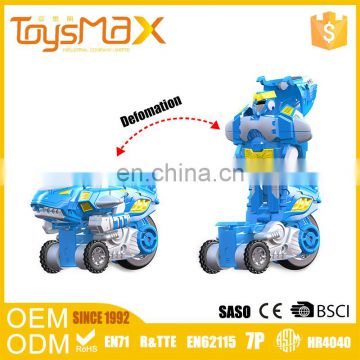 New design colorful classic car transform robot toy