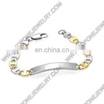 wholesale latest unique design bracelet stainless steel jewelry ID bracelet