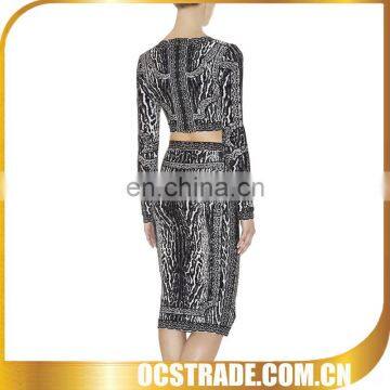 2014 mature hot sell two pieces evening dress express