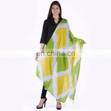 Soundarya Jaipuri Tradional Hand Bandhej Beaded Ethnic Stole Dupatta 2.35 Mtrs