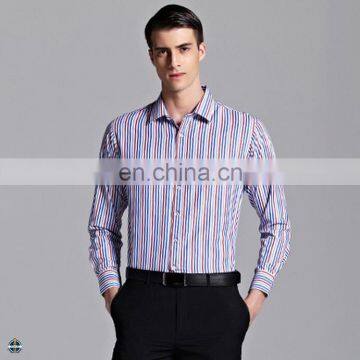 T-MSS553 Casual Men Long Sleeve Striped New Model Shirts