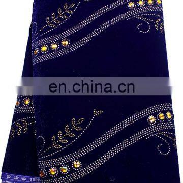 high quality african velvet lace fabric