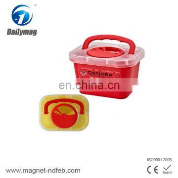 Medical Waste Disposable Recycling Plastic Medical Sharps Containers with Handle