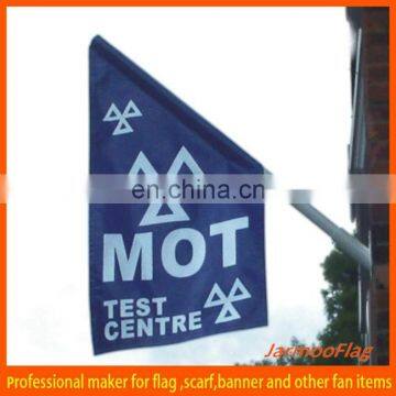 Wholesale PVC promotional wall mounted flag with adjustable bracket