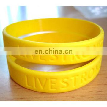 Fashionable Top Quality Silicon Wristband With 3d Effect Wording