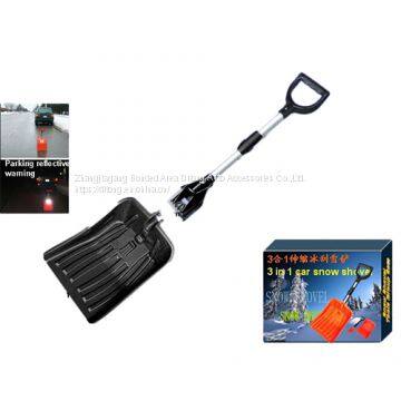 3 in 1 function telescopic 74-92cm car snow shovel brush auto snow shovel