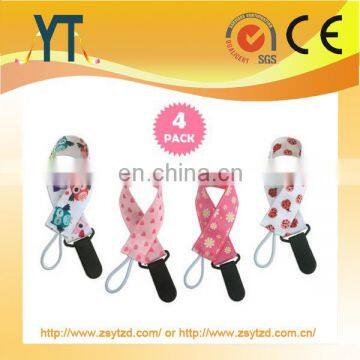 2017 PACIFIER CLIP,Dummy Clip,Binky Clip,Unisex,Wholesale hot selling plastic baby pacifier chain clip with customed design