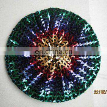 Fashion women Sparkling Sequin Decorated knitting hat