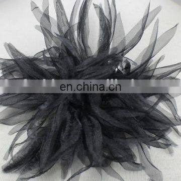 Fancy Flower Artificial Organza Brooch Flowers Handmade Brooch photo-3