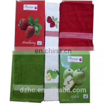 china tea towel suppliers gift towels with apple embroider designs
