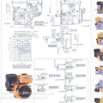 Factory Supply EX21 7HP Air Cooled Single Cylinder 4 Stroke Gasoline Engine