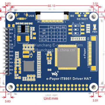 1448x1072 High Definition, 6inch E-Ink Display HAT for Raspberry Pi, Black/white, 16 Gray Scale photo-5
