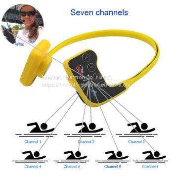 New Technology Aquatic Sports Training Waterproof IPX 8 Wireless USB Portable Long Range 1km Bone Conduction Headphone