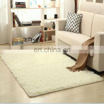 Household modern bedroom shaggy soft rug sponge back carpet