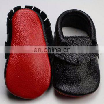 Baby Leather Fringe Shoes  Toddler Patchwork Moccasins