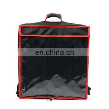 Customized High Quality Large Capacity Durable Black Thermal Waterproof Cooler Backpack Food Delivery Bag