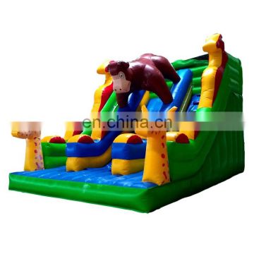 Best price commercial Inflatable orangutan slide castle house, PVC Inflatable slide bouncer castle For adult and Kids