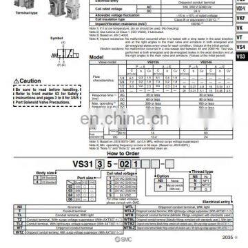SMC 3 Port Direct Operated Solenoid Valve VS3145-065TZP photo-5