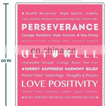 Healing Thoughts Blanket Sherpa Fleece Throw for Women Men Super Soft Fluffy Plush Microfiber Prayer Blanket photo-2