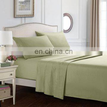 Beautiful Home Textile Buy Online Bed Sheets on Sale Polyester Comfortable Satin Bedding Set photo-5
