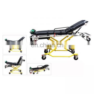 MY-K011A Aluminum alloy structure Ambulance Stretcher with waterproof seamless welding PVC mattress