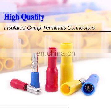 Hampool Factory Direct Brass Wire End Terminals Motor Non-shrink Bullet Connectors photo-3