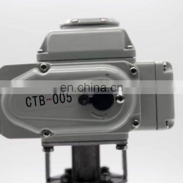 CTB -series  2 Way 12V 3 Piece Ball Valve On Off Electric Motorized Water Flow Control Ball Valve