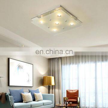 Home Lighting Square Shape Ground Glass Bedroom Ceiling Light Fixtures photo-2