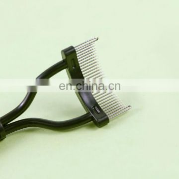 Private Label Double Dual Sided Ended Eyelash Brush Eyebrow Steel Comb