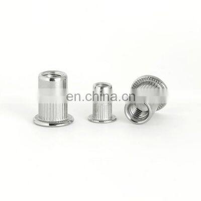 Free Samples Aluminum Knurled Body Flat Head Rivet Nut photo-5
