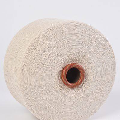 Ne5.5s Raw White Recycled Polyester Cotton Yarn for Weaving Belt Tape photo-2