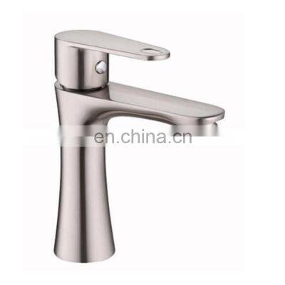 gaobao Trade assurance Single handle cold deck mounted chrome plated cheap modern bathroom basin sink faucets