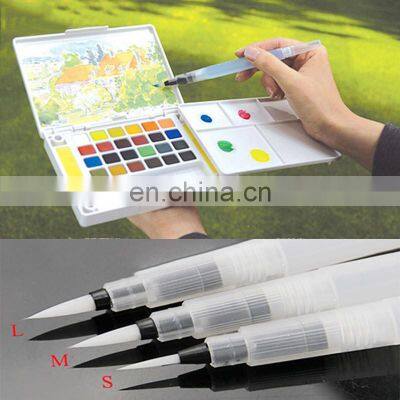 Refillable Water Brush Ink Pen for Color Calligraphy Painting Illustration Office Stationery