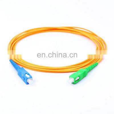 2.0mm SC Simplex Single mode G652D cordon de raccordement en fibre 1m long fiber optical sc apc sc upc patchcord