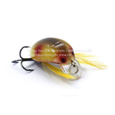 DUUV 35mm 4g Leurre de peche Cicada Bait Bug Lure Lnsect Aiko Sea Beetit Crank Bait Fishing Lure