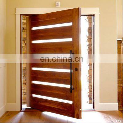 Large Exterior Single Entry Wood Doors Big Entrance Pivot Door for Villa