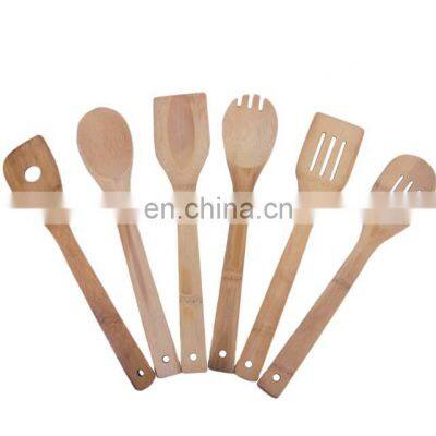 High Quality Reusable Bamboo Utensils Spoon and Spatula