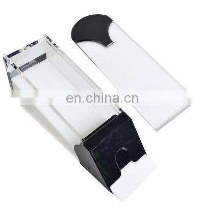 2021 Best Seller High Productivity Black Custom Acrylic Blackjack Card Dealing Shoe photo-3