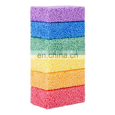 6 Blocks DIY Slime Educational Magic Foam Beads Clay for Children